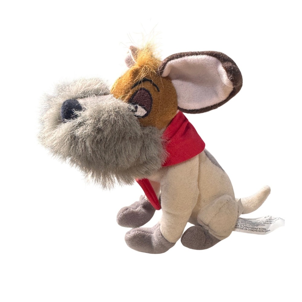 Disney Lady and the Tramp Jock Plush Scottish Terrier Dodger Collar Stuffed Toy